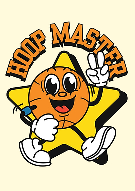 Hoop Master Cartoon Character