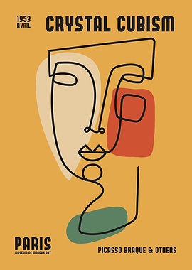 Crystal Cubism Exhibition Poster