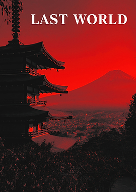 Last World: Japanese Pagoda and Mountain