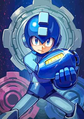 Mega Man Ready for Action