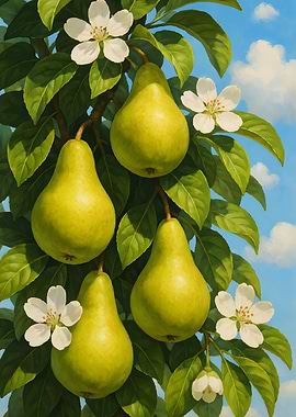 Pear Tree with Blossoms