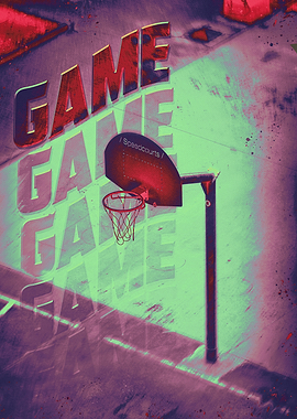Neon Basketball Court - Game