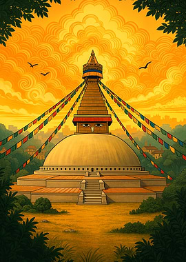 Boudhanath Stupa in Kathmandu