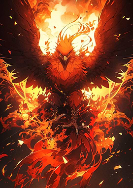Fiery Phoenix Rising