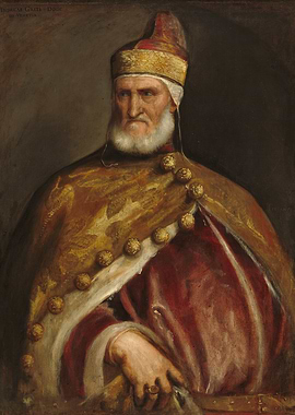Portrait of Doge Francesco Contarini Painting