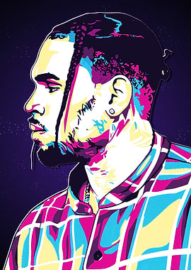 Chris Brown Pop Art Portrait