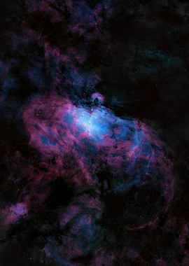Eagle Nebula in Blue & Pink