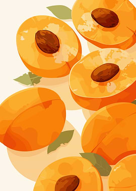 Peach Fruit Illustration