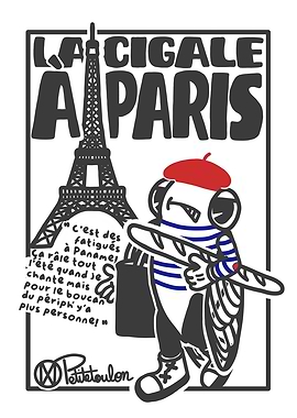La Cigale à Paris Illustration