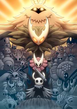 Hollow Knight characters illustration