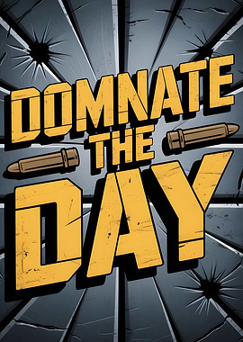 Dominate the Day Motivational Poster