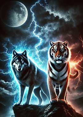 Wolf and Tiger Animal