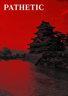 Pathetic Japanese Castle Red Concept