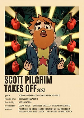 Scott Pilgrim Takes Off 2023 Poster