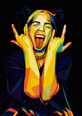 Billie Eilish Pop Art