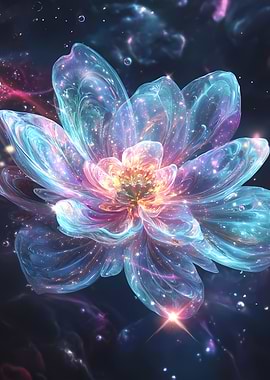 Cosmic Lotus Flower