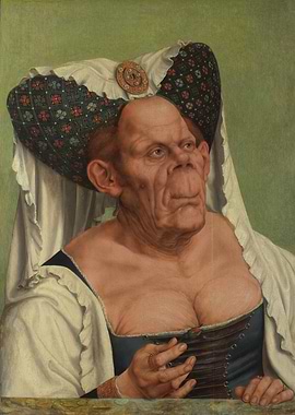 Grotesque Old Woman Painting by Quentin Massys