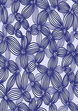 Blue Floral Pattern