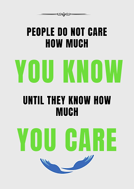 Inspirational Quote: Caring Matters Most