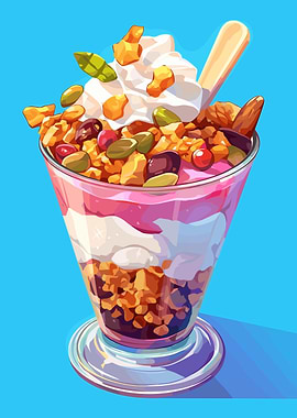 Granola Parfait Digital Art