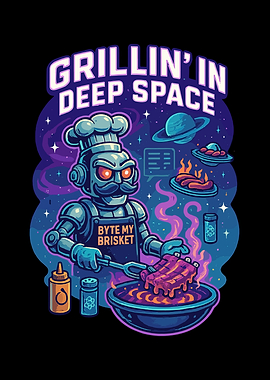 Grillin' in Deep Space Robot Chef