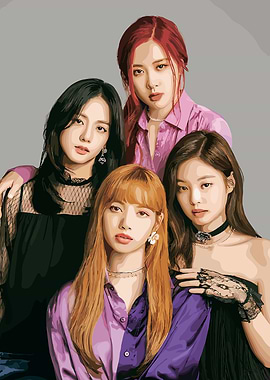 Blackpink Portrait Digital Art