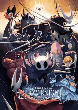 Hollow Knight Game Characters Illustration