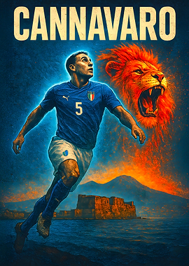 Fabio Cannavaro Soccer Art