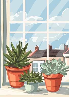 Succulents by the Window