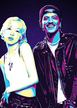 Pop Art Portrait of Bruno & Rose