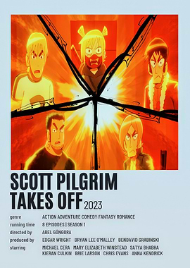 Scott Pilgrim Takes Off 2023 Poster