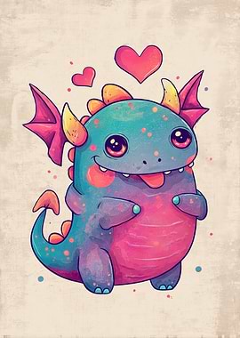 Cute Kawaii Dragon