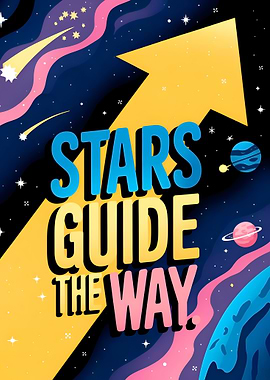 Stars Guide the Way Space Art