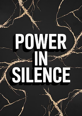 Power in Silence Inspirational Poster