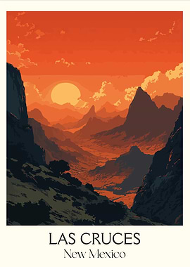 Las Cruces, New Mexico Landscape Poster