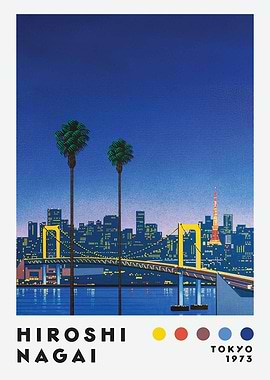 Hiroshi Nagai Tokyo 1973 Cityscape