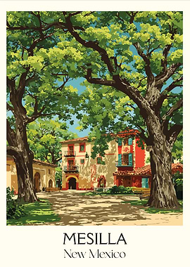 Mesilla, New Mexico Travel Poster