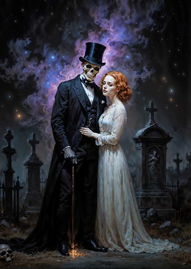 Gothic Romance in a Cemetery