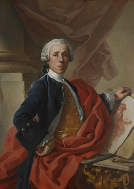 Portrait of a Man in Rococo Style