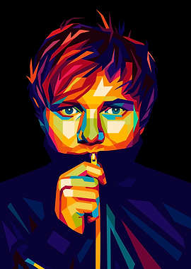 Ed Sheeran Pop Art Portrait