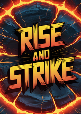 Rise and Strike Motivational Poster