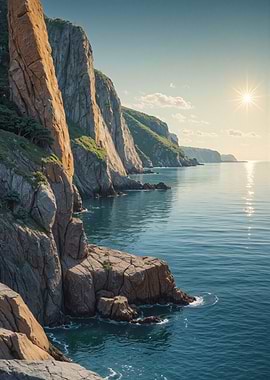Coastal Cliffs and Ocean View