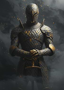 Golden Knight in Armor