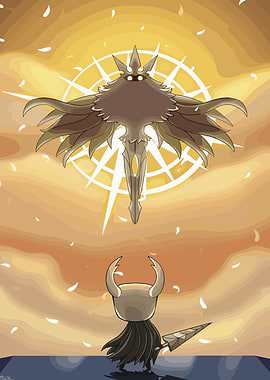 Hollow Knight Confrontation Digital Art