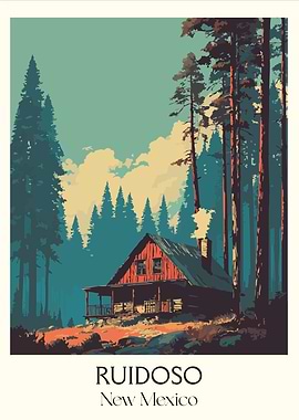 Ruidoso New Mexico Cabin in Woods