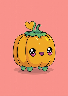Cute Kawaii Pumpkin