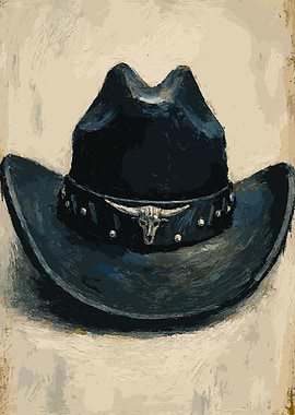 Cowboy Hat Painting