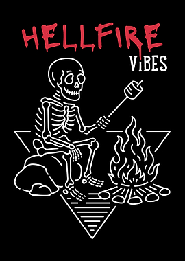 Hellfire Vibes Skeleton Campfire