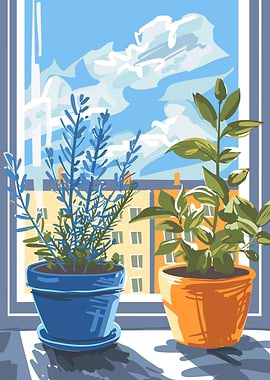 Plants by the Window