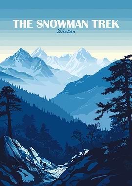 The Snowman Trek Bhutan Poster